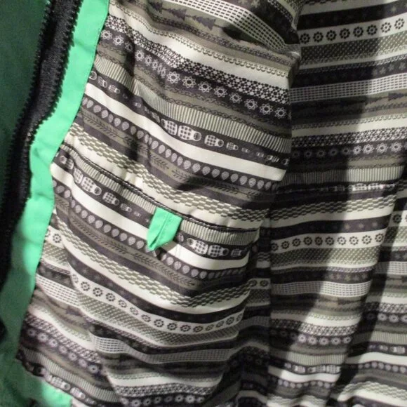 Womens Orage Ski Snow Winter Jacket 3 in 1 Green White Hooded - Picture 8 of 12